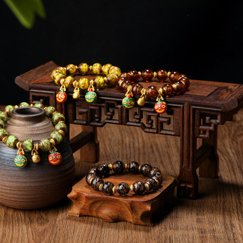 Wholesale gold sand glass bracelet