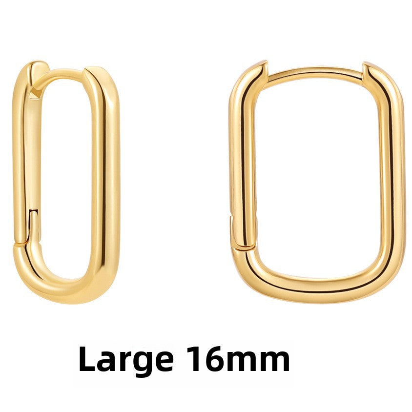 Wholesale Stainless Steel Earrings Hollow Copper Five-pointed Star Love Earrings