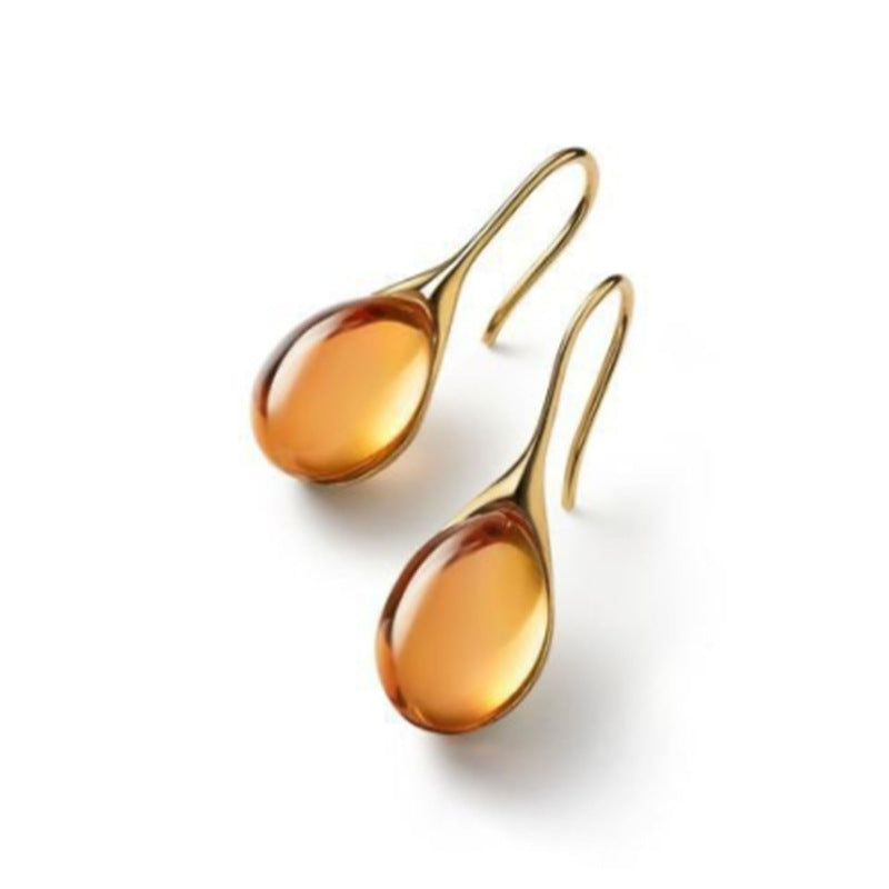 Wholesale Teardrop-shaped Inlaid Cat's Eye Earrings ACC-ES-YunJ005