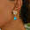 Wholesale  retro earrings blue high earrings
