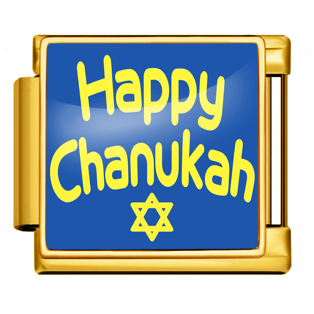 Wholesale Hanukkah Jewish Culture Theme Stainless Steel DIY Modular Bracelet Chic Jewelry Accessory For Everyday Wear Or Gift