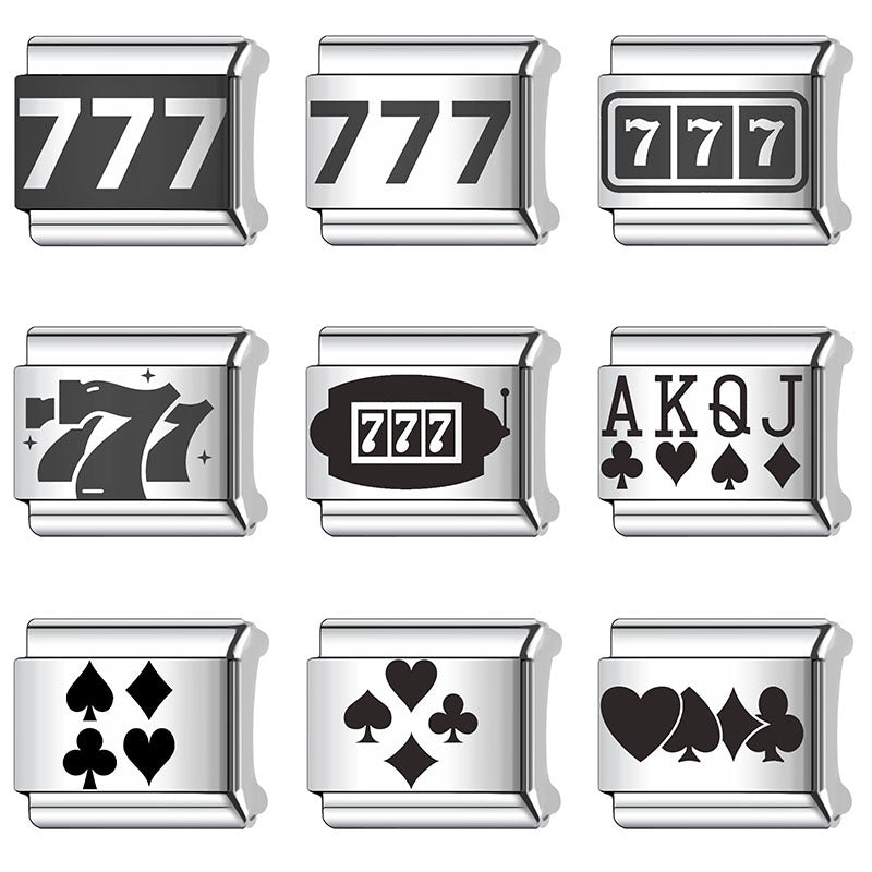 Wholesale Italian Charm Bracelet 9mm DIY Splicing Stainless Steel Composable Bracelet