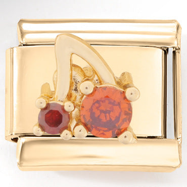 Wholesale Italian Charm Bracelet 9mm DIY  Golden Zircon Animal   Creative Stainless Steel Composable Bracelet