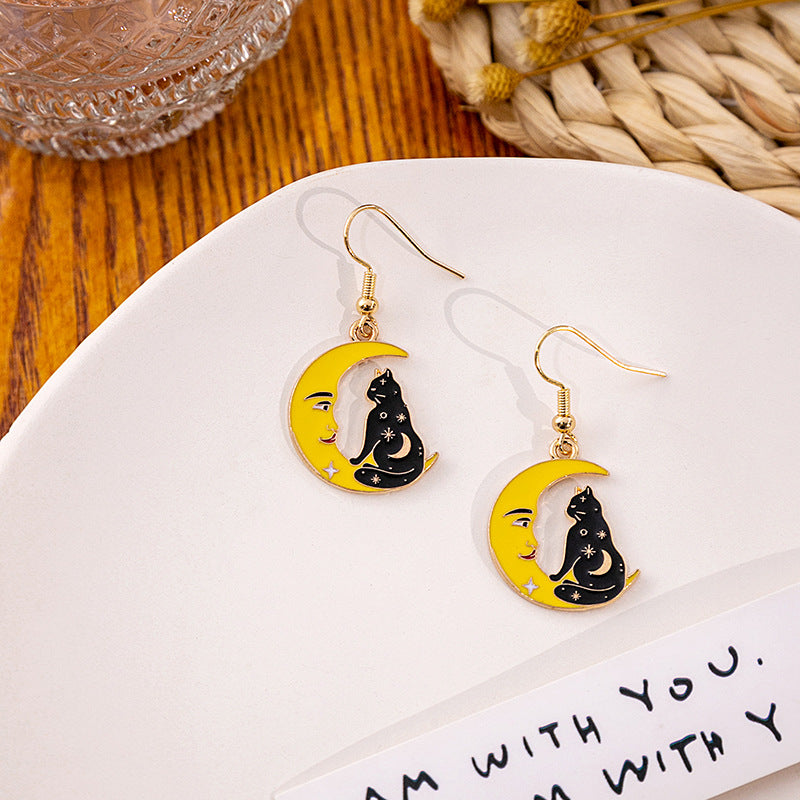 Wholesale  Horror Funny Skull Earrings
