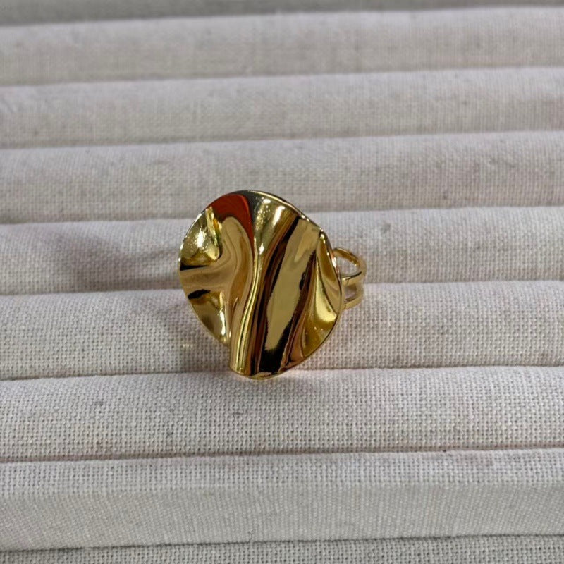 Wholesale Geometric Stainless Steel Ring,  Electroplated,  Boutique Resale Jewelry Accessory