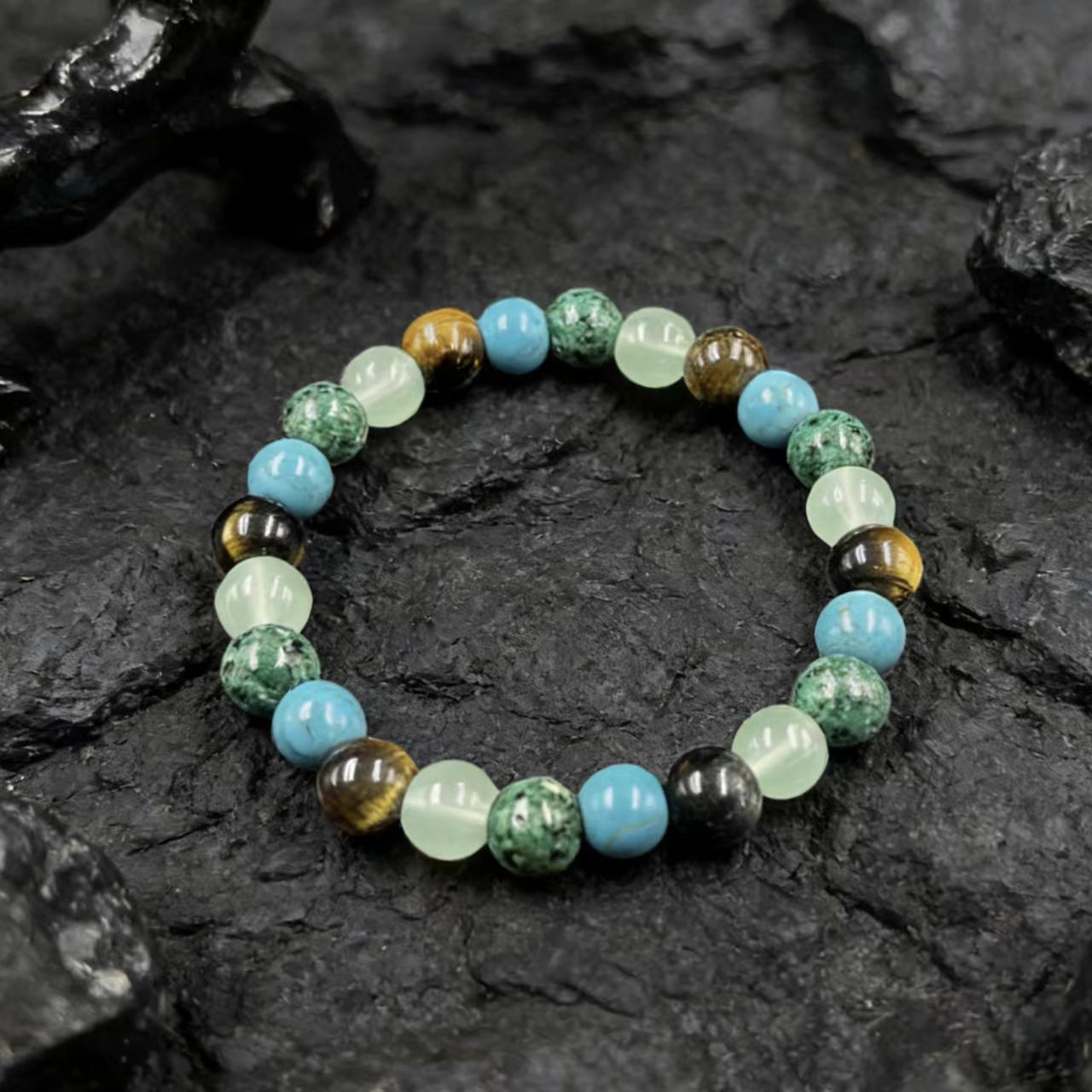Wholesale Natural stone beaded stretch bracelet