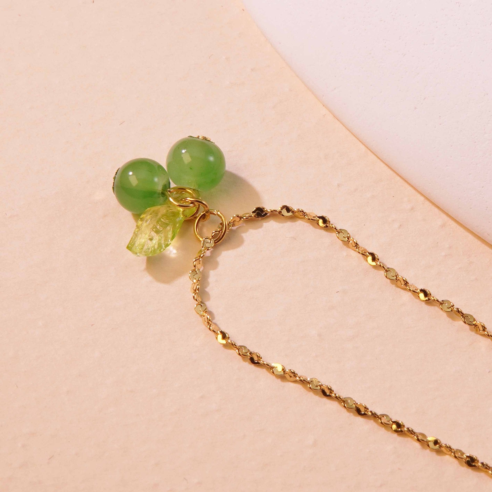 Wholesale Cherry Shape Stainless Steel Necklace Earrings