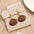 Wholesale  Geometric Wooden Retro Exaggerated Hollow Earrings