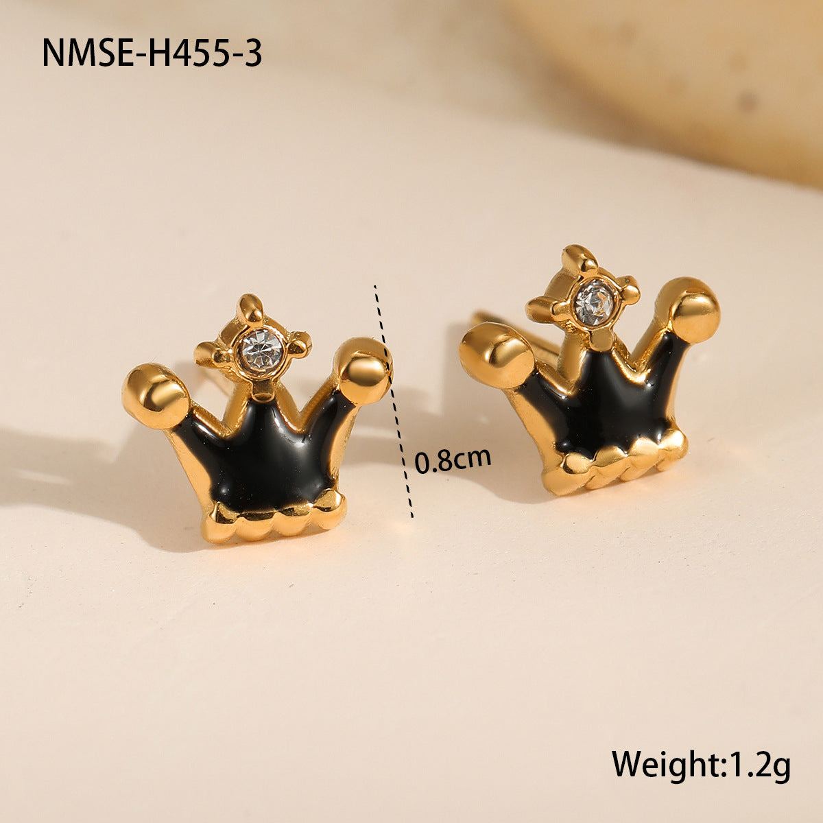 Wholesale  Colorful Oil-Dropping Stainless Steel Earrings