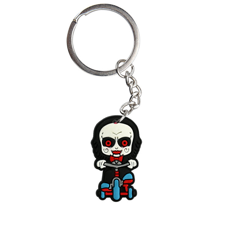 Wholesale Cartoon  PVC Keychain Pendant,  Dark Style Bag Charm for Resale