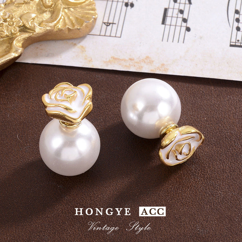 Wholesale  Retro Style Sweet Flower Versatile Earrings