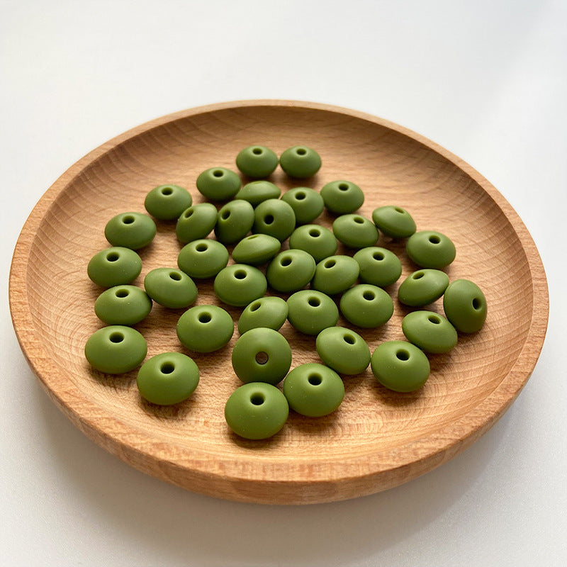 Wholesale 50PCS DIY Abacus Beads Silicone Small Beads 12MM