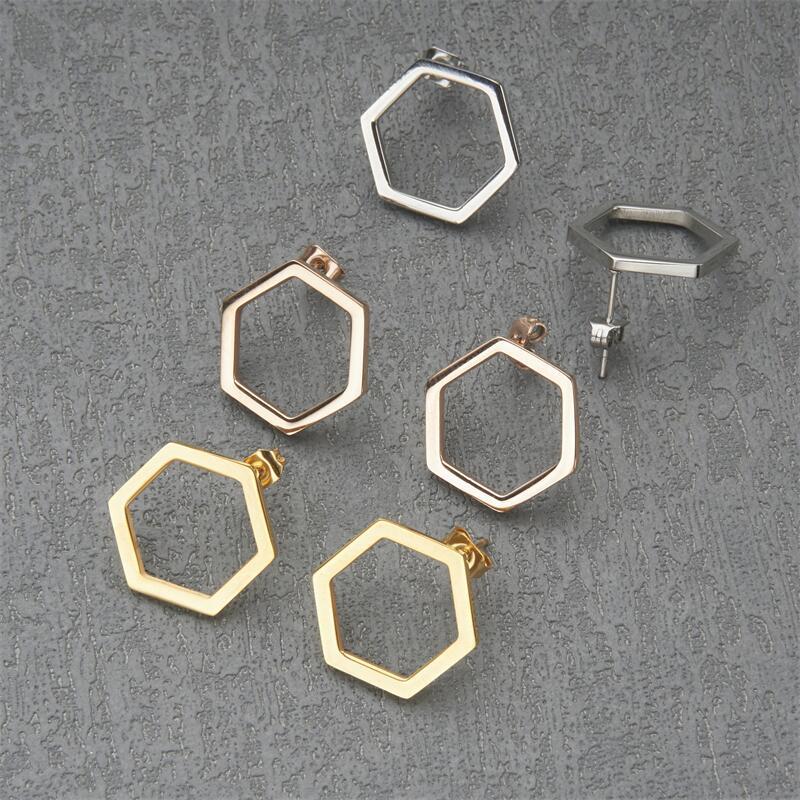 Wholesale Stainless Steel Ear Studs Simple and Elegant Commuter Earrings