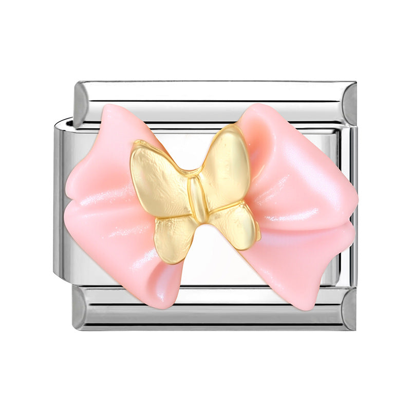 Wholesale  Italian Charm Bracelet 9mm DIY Colorful Personalized Creative Stainless Steel Composable Bracelet