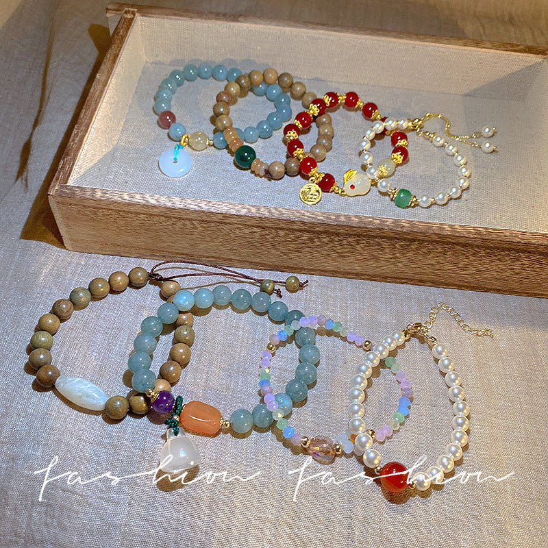 Wholesale Pearl Bracelet Vintage Beaded Copper Bracelet ACC-BT-Sengw002