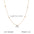 Wholesale  stainless steel necklace 18K gold inlaid zircon necklace