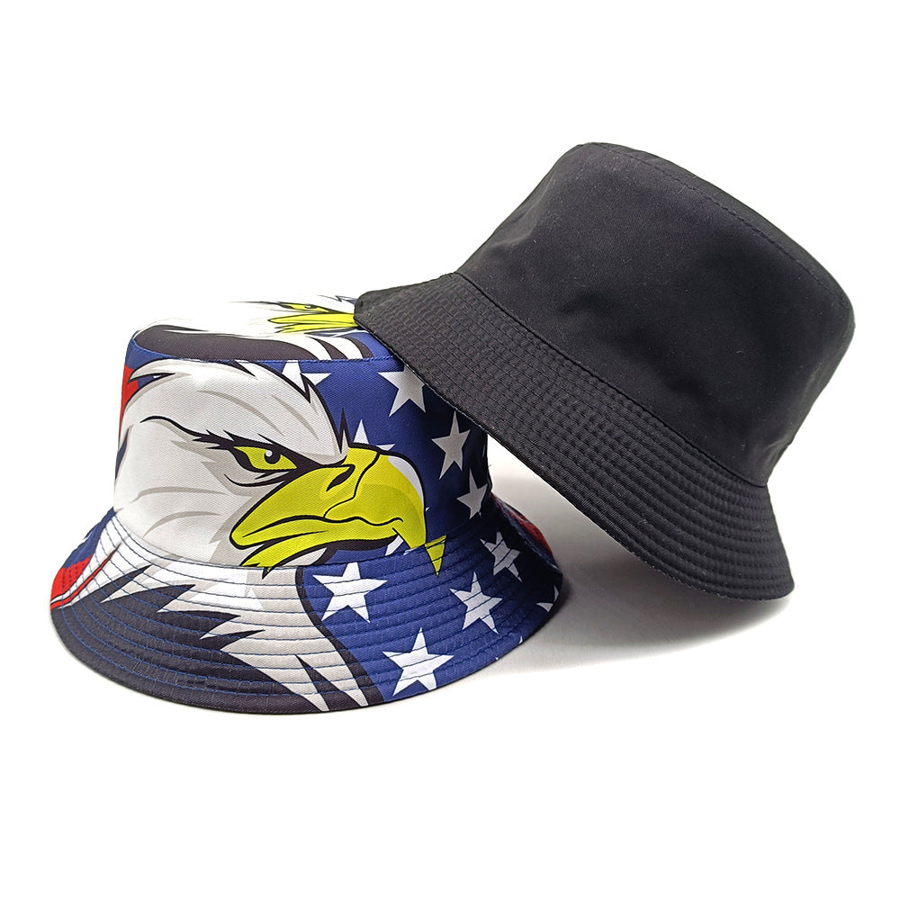 Wholesale eagle pattern fisherman hat bucket hat