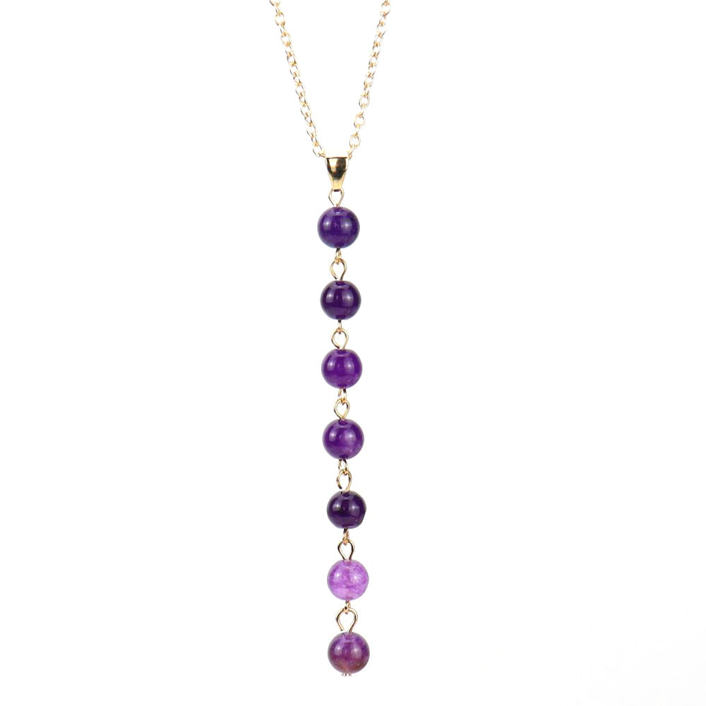 Wholesale  handmade natural stone multicolor agate colorful beads necklace