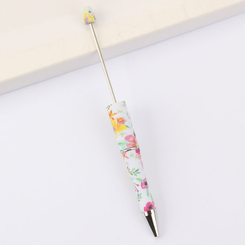 Wholesale Beadable Pens Leopard Print Floral Cow Independence Day Print DIY Beaded Pens ACC-PN-JinBN015