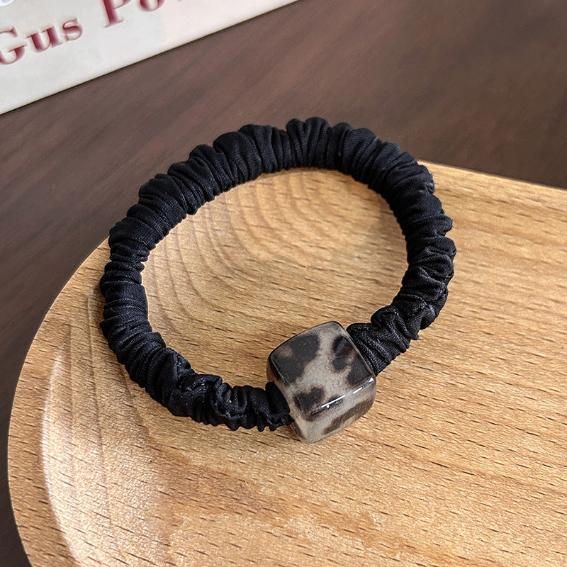 Wholesale small rubber band brown scrunchies