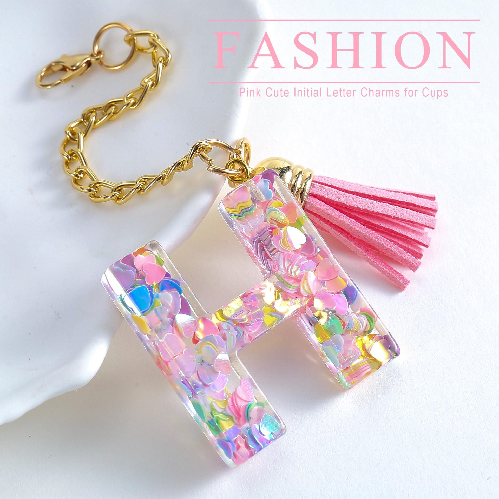 Wholesale Cartoon 26 Letters Resin Hanging Chain Cup Accessories Chain ACC-CA-Jiay001