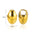 Wholesale non-fading 18K gold titanium steel heart-shaped earrings