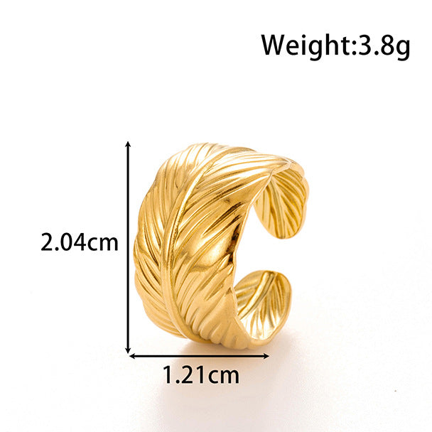 Wholesale  Snake Love Vintage Titanium Steel Opening Adjustable Ring