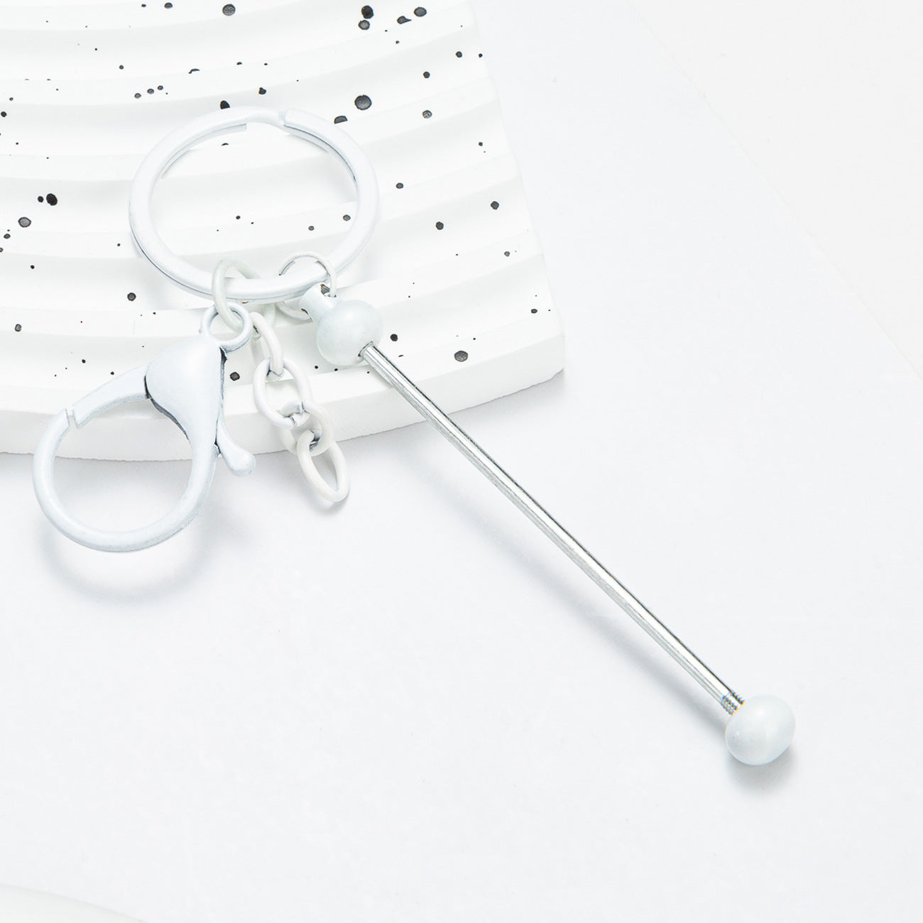 Wholesale Beadable Keychains Colorful DIY Beaded Keychains ACC-KC-HuaH008