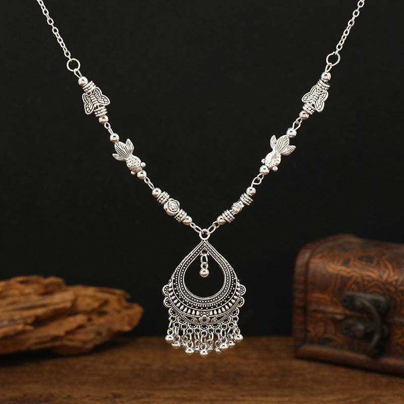 Wholesale Ethnic Style Tassel Vintage Necklace ACC-NE-Luox002