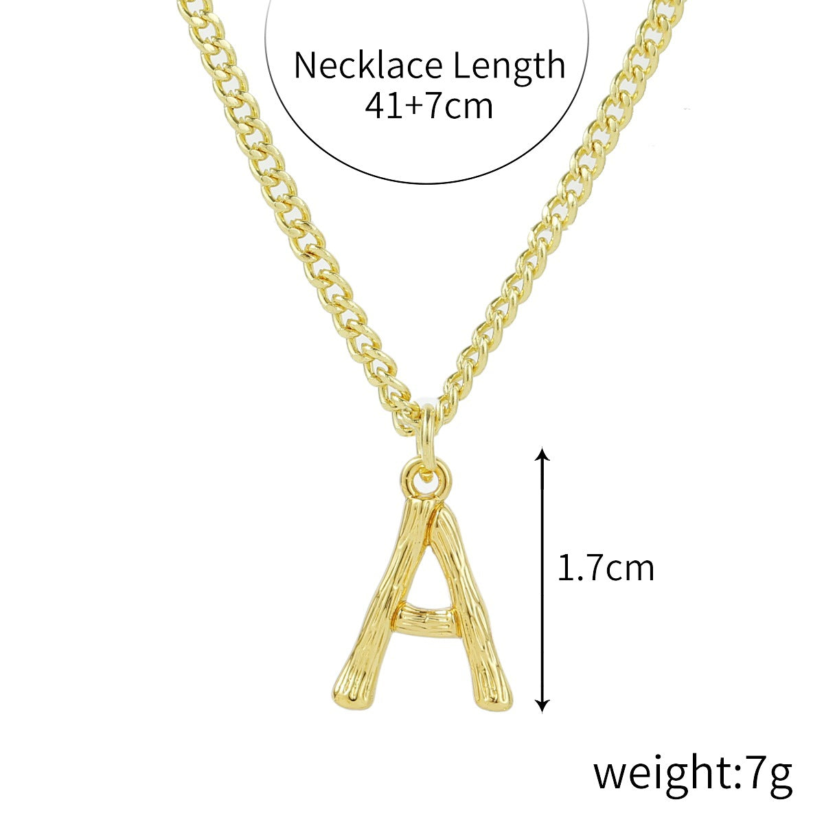Wholesale  Love Letter Necklace 26 English  Zinc Alloy Necklaces