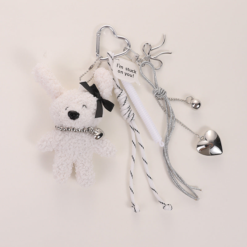 Wholesale Bear rabbit plush keychain