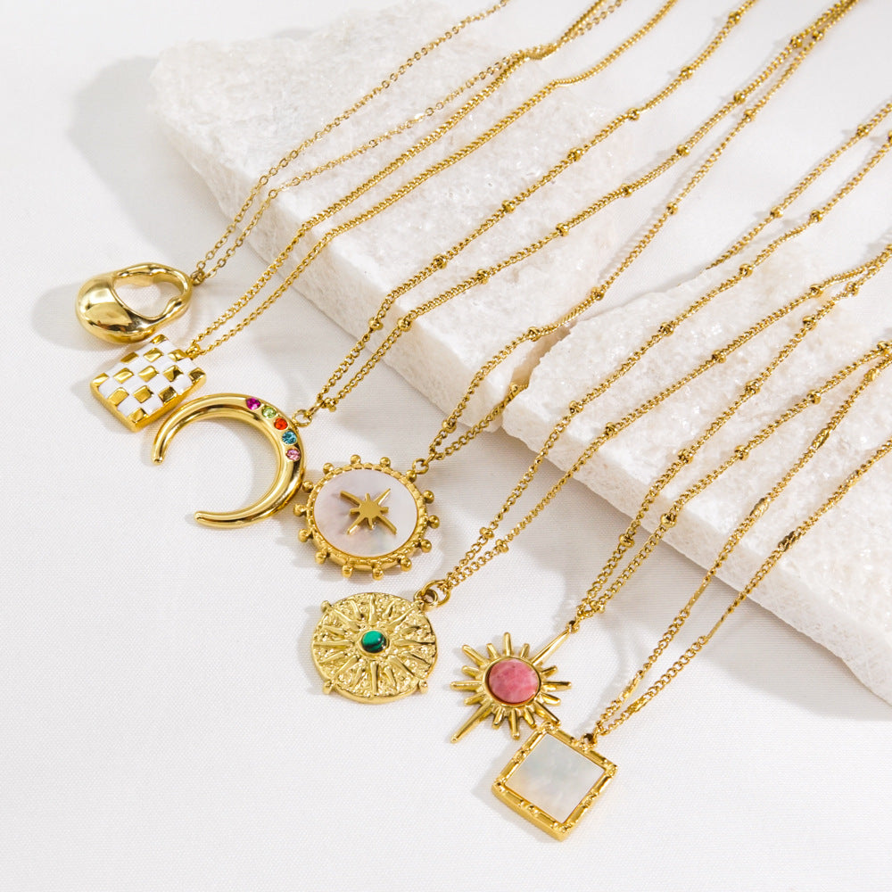 Wholesale  Titanium Steel Light Luxury Necklace