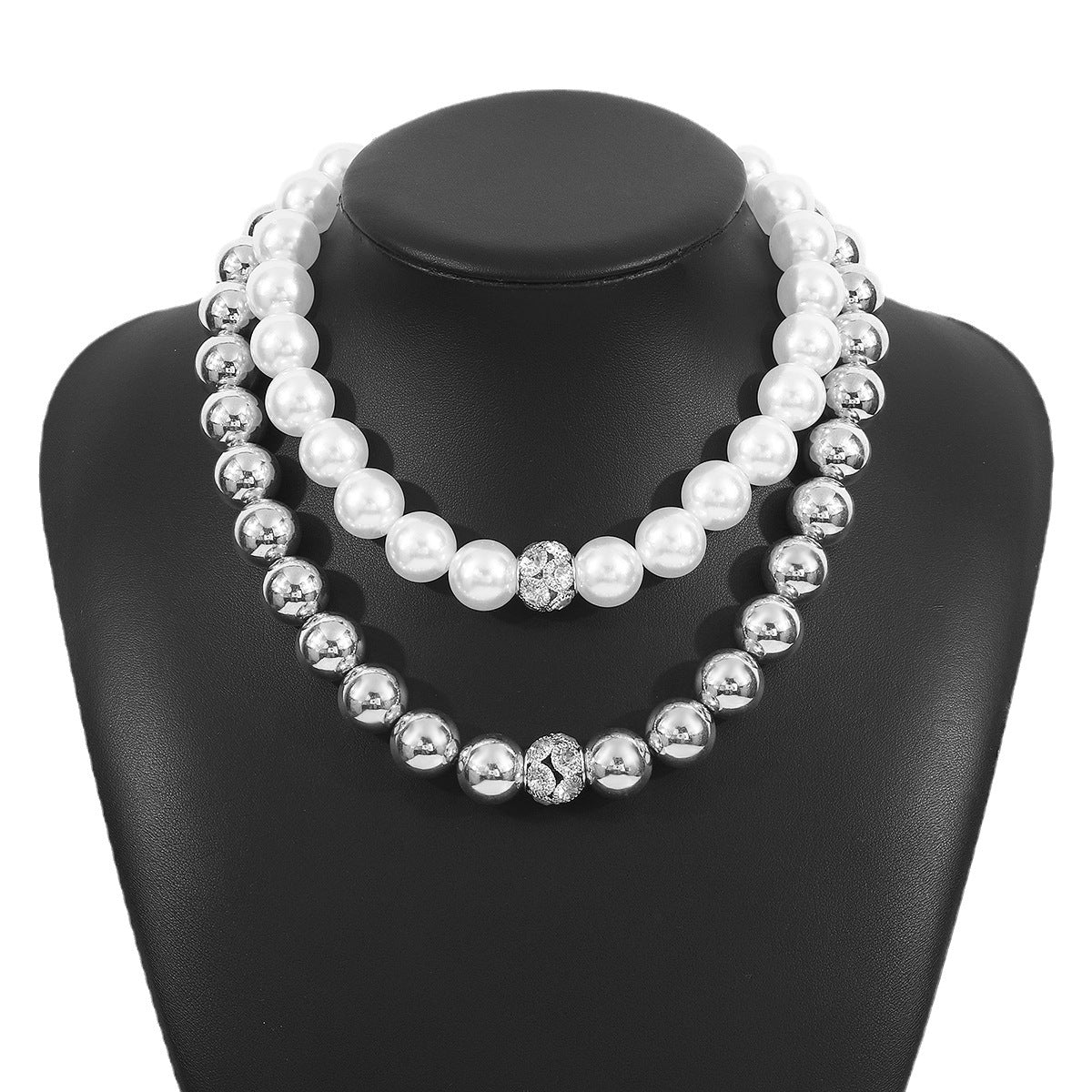 Wholesale Retro Simple  Pearl Beaded Bracelet Necklace Light Luxury Necklaces