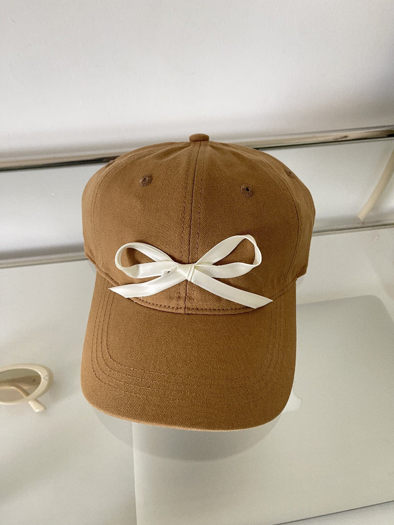 Wholesale ribbon tie bow fabric baseball cap ACC-HT-ZhiRou003