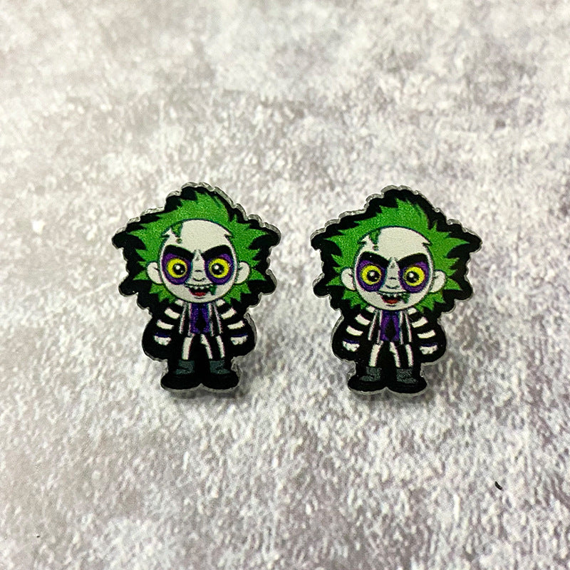 Wholesale Halloween acrylic earrings