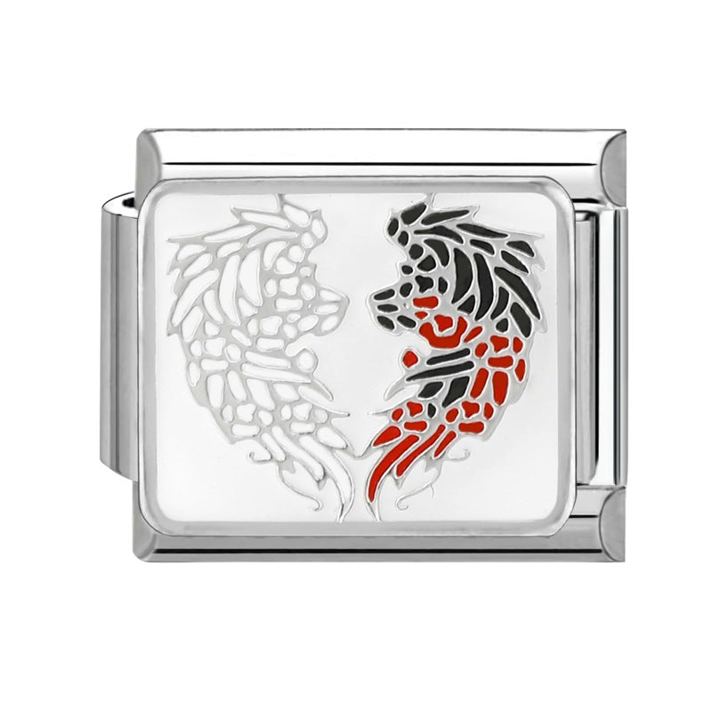 Wholesale  Italian Modular Bracelet 9mm DIY Splicing Removable Stainless Steel Combinable Bracelet