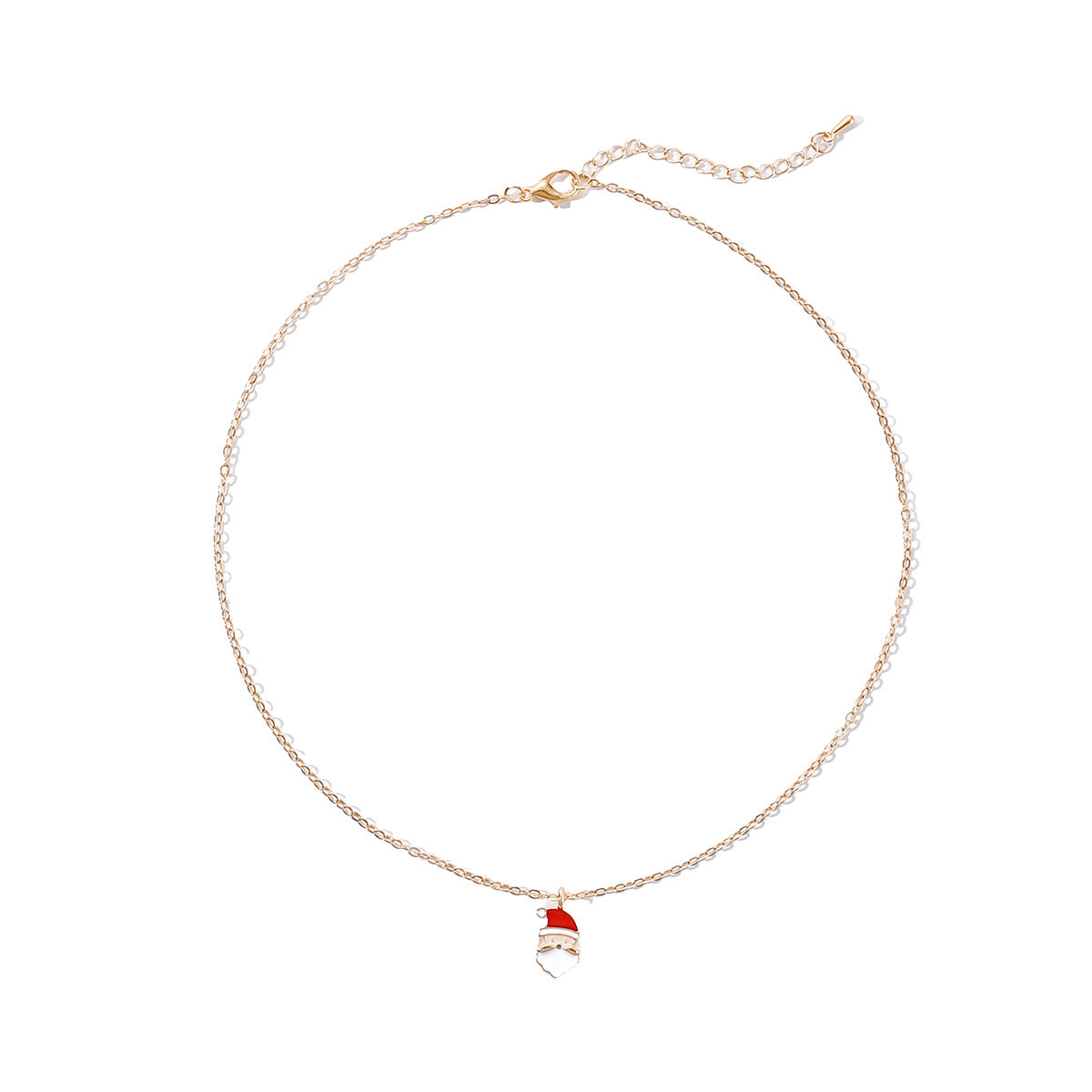 Wholesale Christmas cartoon oil dripping  elk necklace