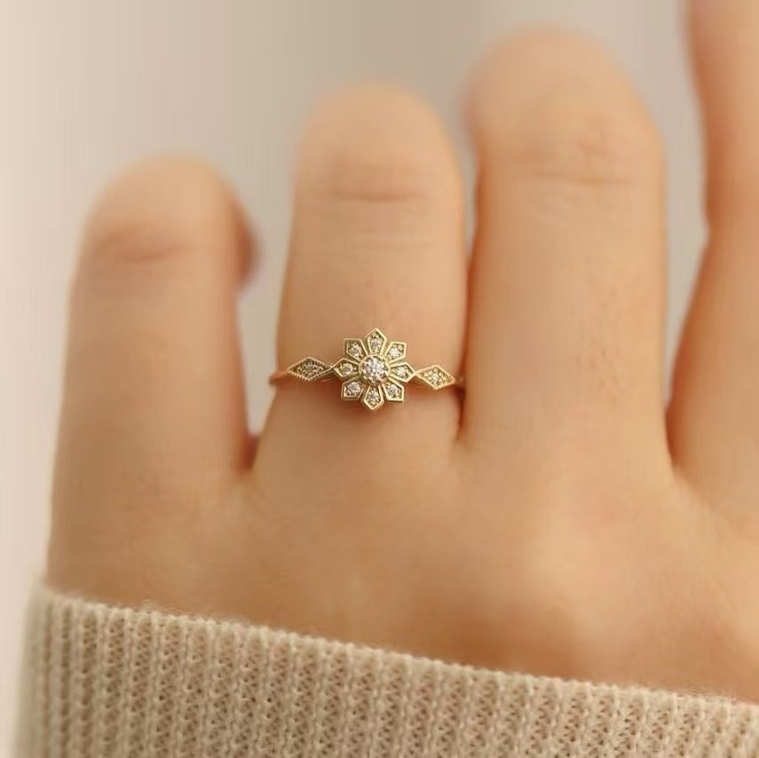 Wholesale Luxury Sunflower Ring