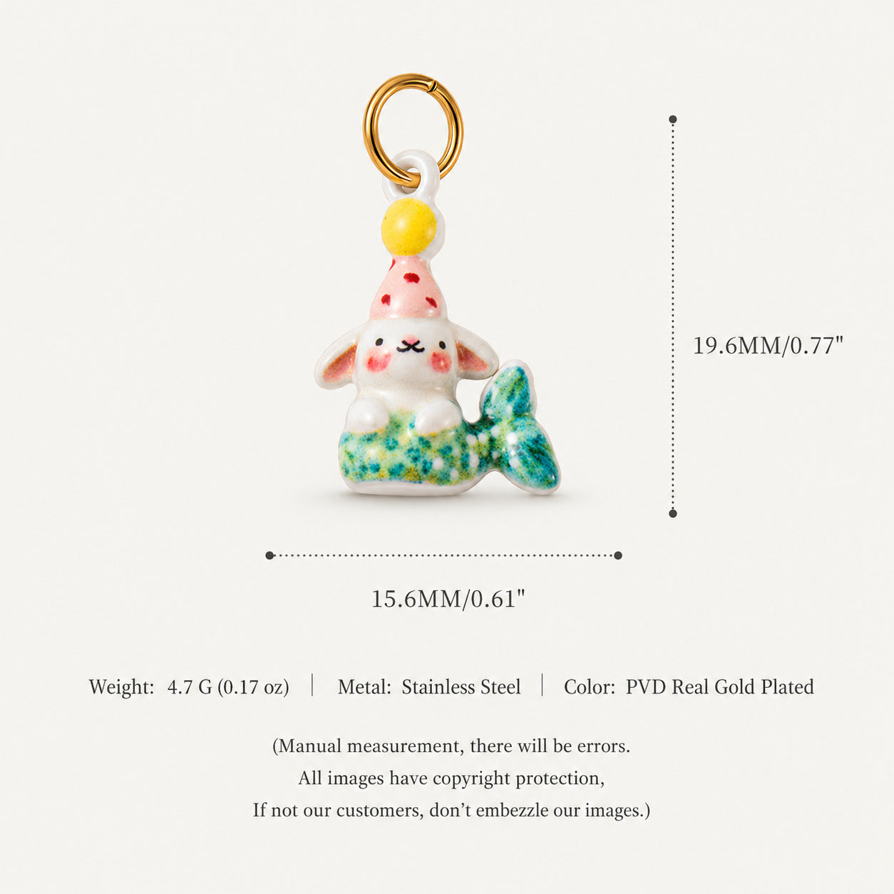Wholesale Cute Cat Pendant Stainless Steel 18K Gold Plated DIY Jewelry Making Fashion Accessory Boutique Resale
