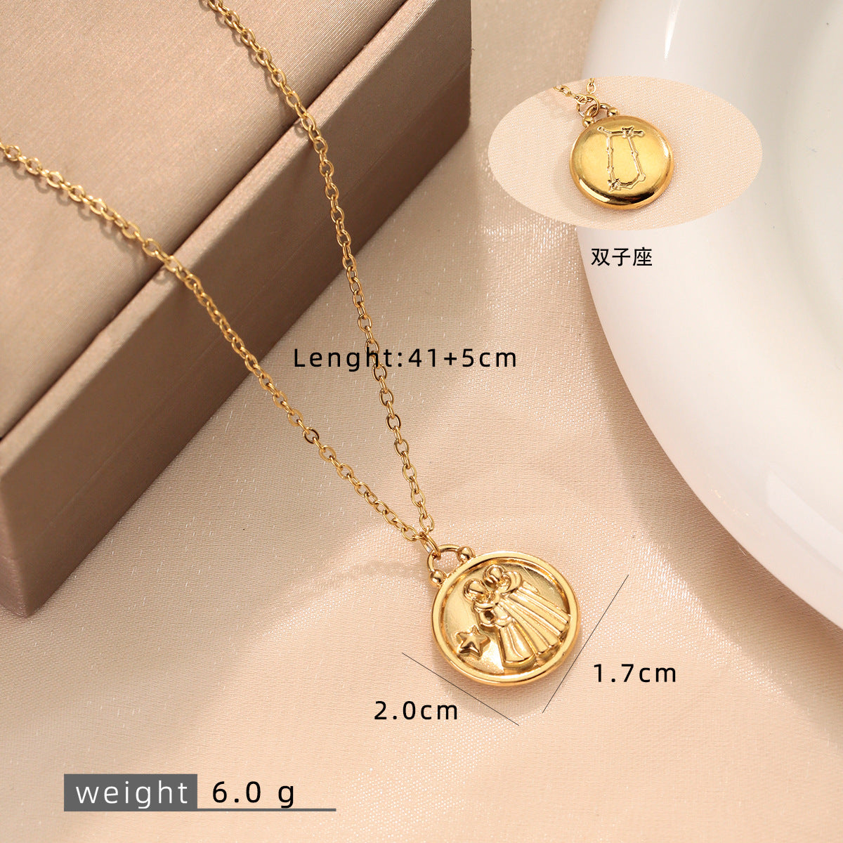 Wholesale Stainless Steel 18K Gold Plated Contion Necklace,  Fashion Jewelry Accessory for Gifts