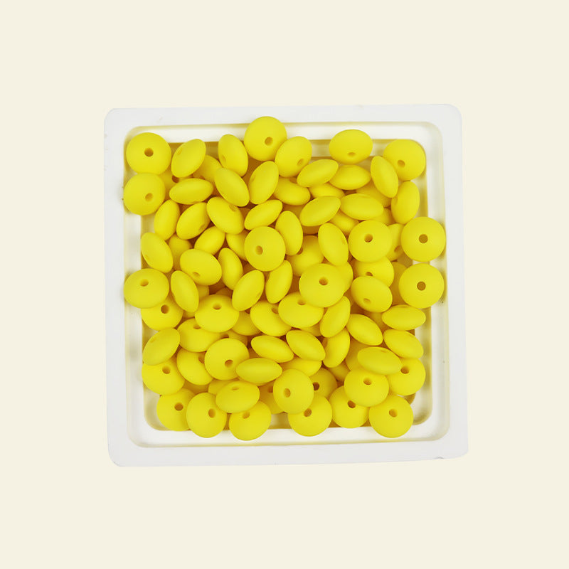 Wholesale 100pcs Abacus Beads 12mm Silicone Flat Beads DIY for Beadable ACC-BDS-JIaHao002