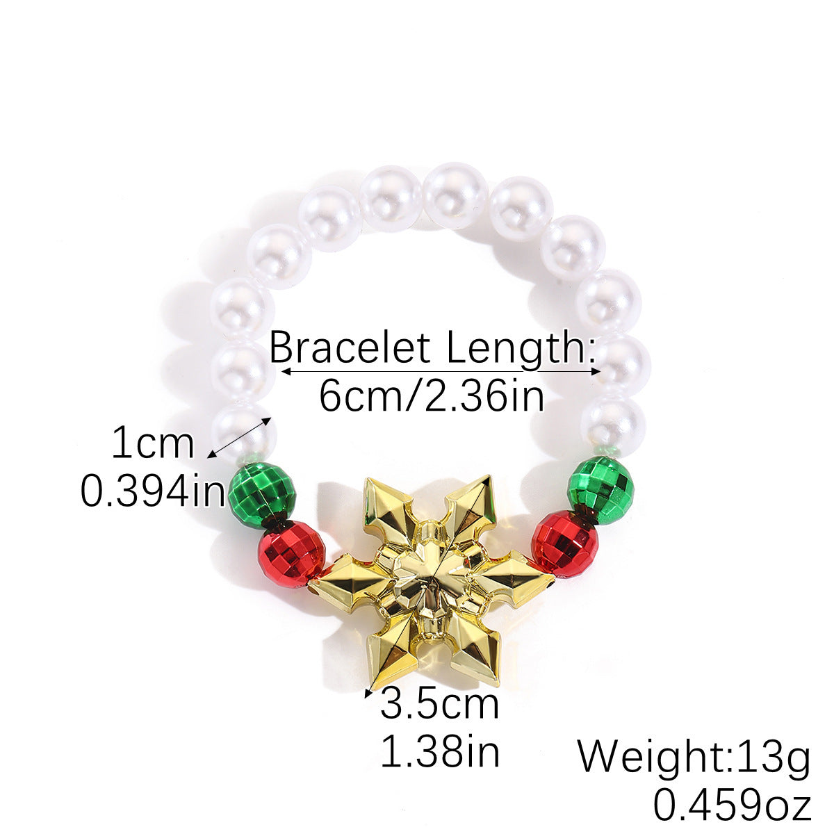 Wholesale  Christmas Bracelet Acrylic Pendant Christmas Braided Bracelet