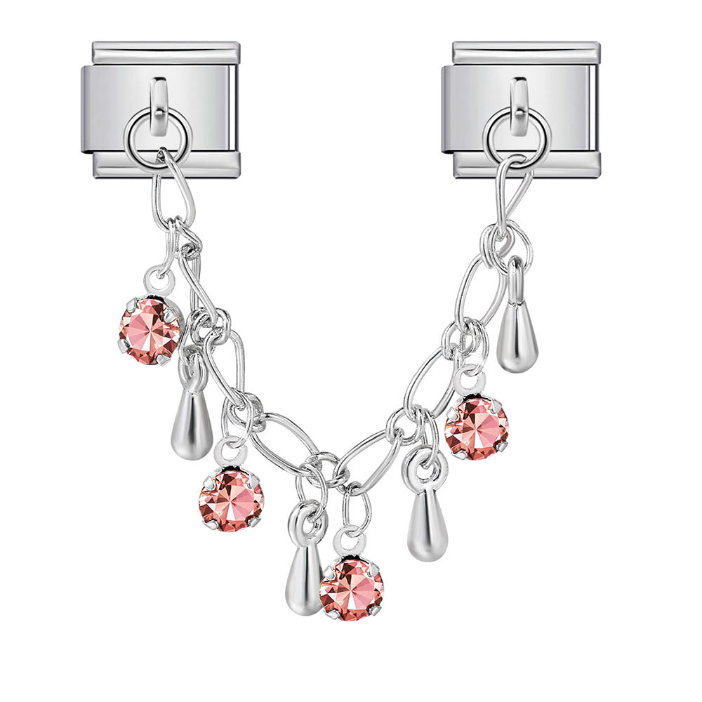 Wholesale  Italian Charm Bracelet 9mm DIY Butterfly Star Shape   Creative Stainless Steel Composable Bracelet