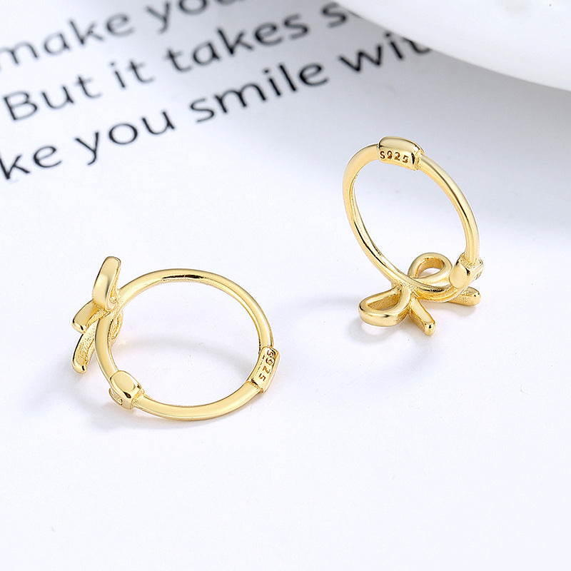 Wholesale Bow 925 Sterling Silver Earrings