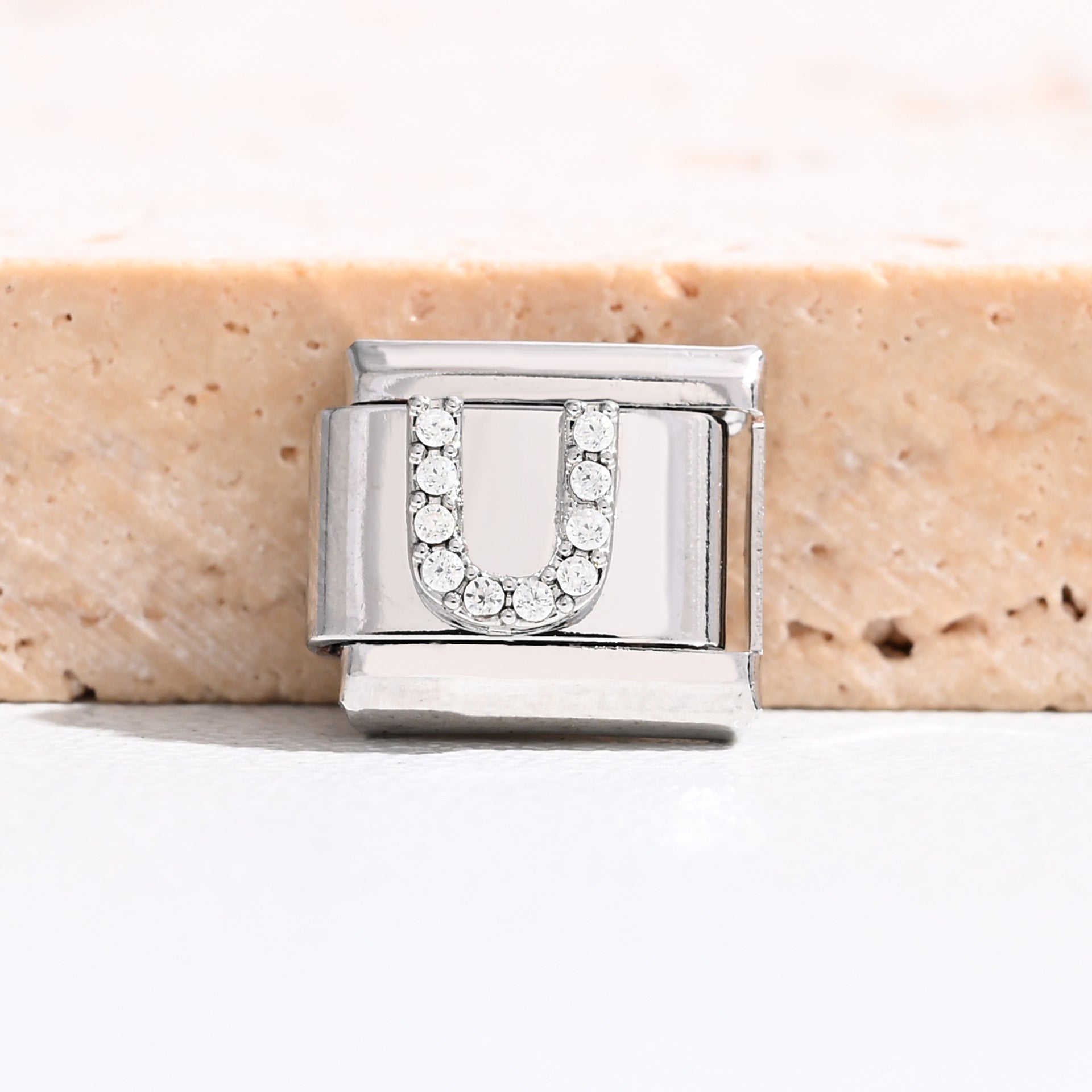 Wholesale 9mm Italian Charm Starter Bracelets DIY Letter Stainless Steel Composable Bracelet