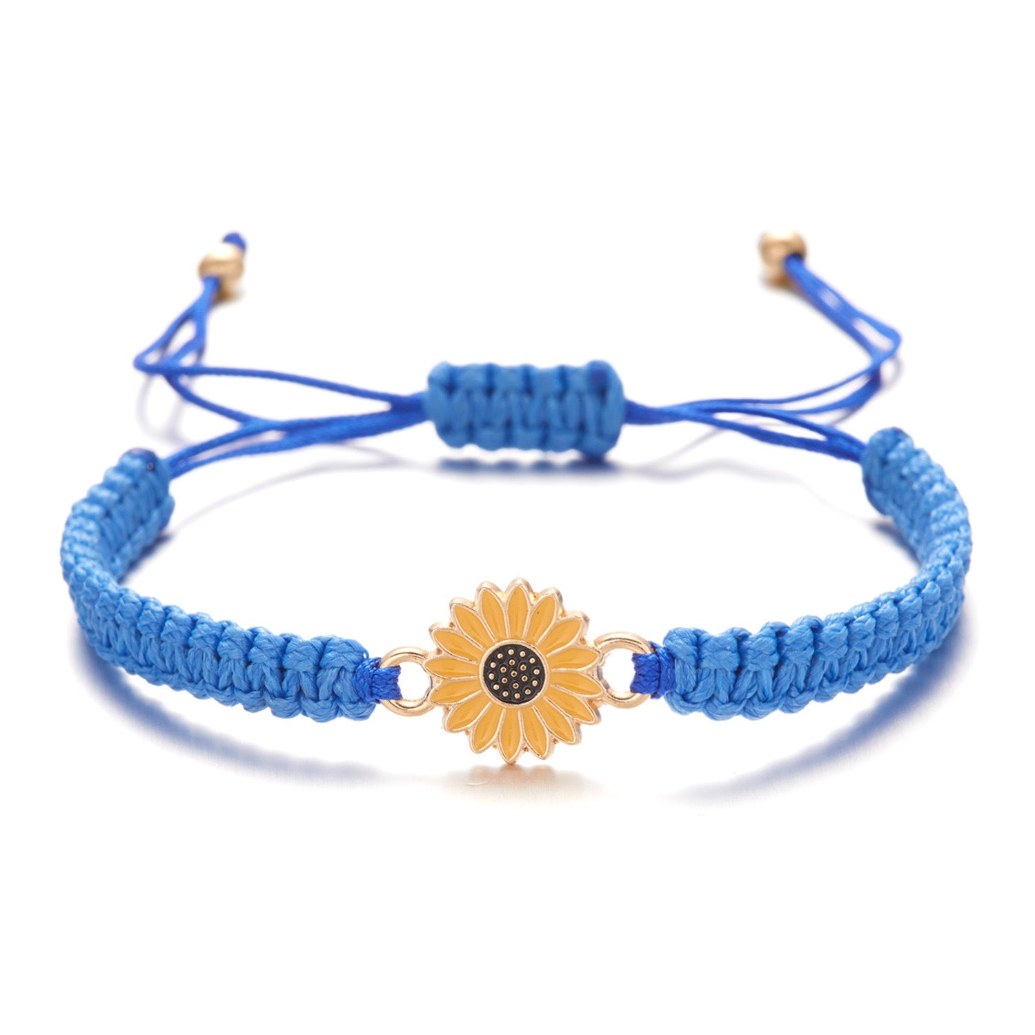 Wholesale Handwoven Sunflower Bracelet Daisy Couple Bracelet ACC-BT-Bayue002