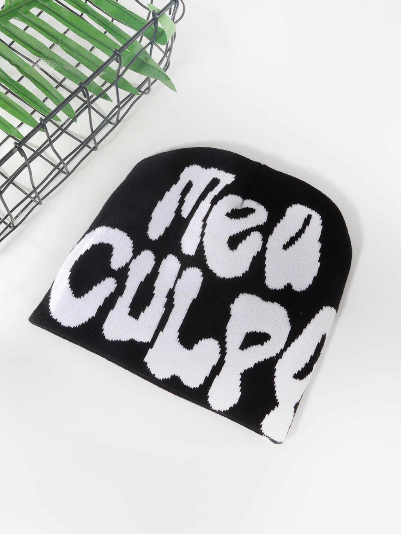 Wholesale Initials Jacquard Knitted Hat Beanie ACC-HT-Junl003