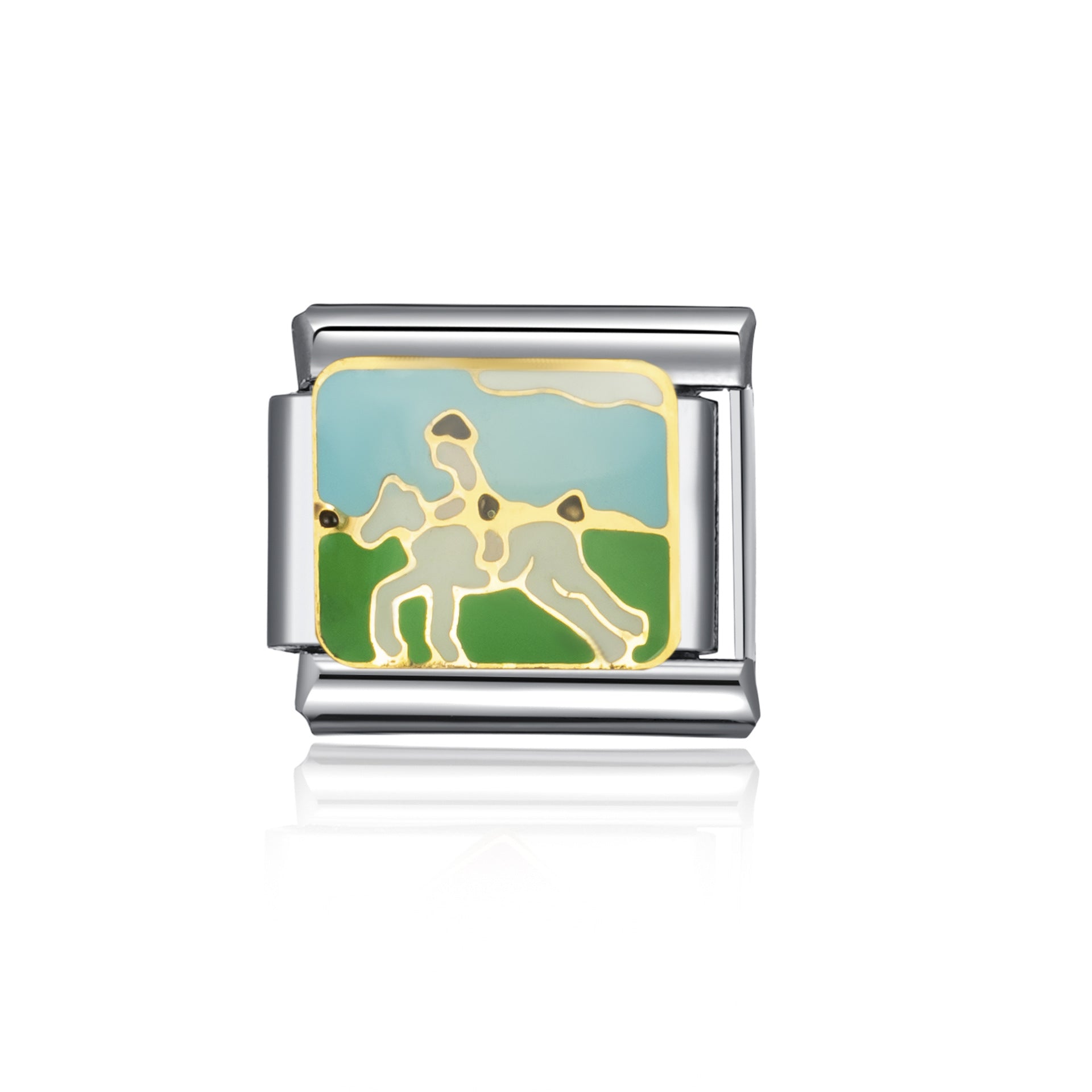 Wholesale Italian Charm Bracelet 9mm DIY Splicing Cute Creative Pendant Stainless Steel Composable Bracelet