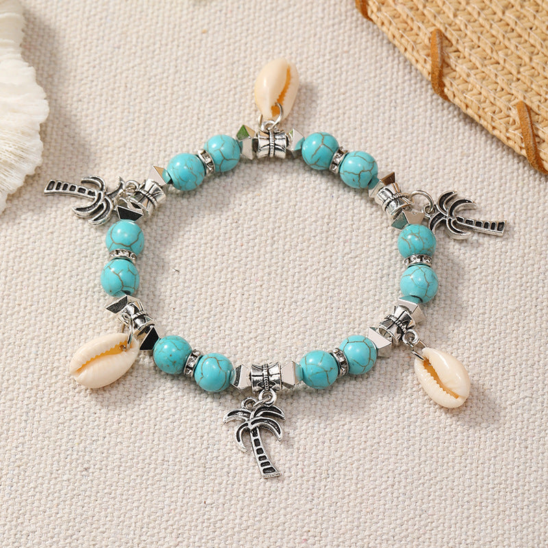 Wholesale Bohemian Ocean Style Colorful Seashell Bracelet