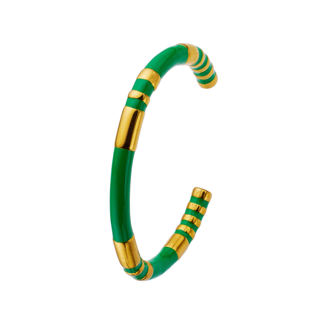 Wholesale Titanium Steel Drip Oil Bracelet ACC-BT-Feif004